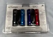 4 Pack of Emerson Portable Home Auto Emergency LED Flashlights 9x Power NIB