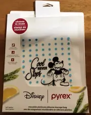 Pyrex Disney Mickey Mouse Reusable Platinum Silicone Storage Bags