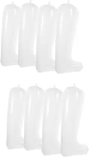 [KOMBIUDA] 4 Pairs Boot Stay Boot Stand-up Insert Shoe Trees Inflatable Boots Support Boot Stretchers for Wide Feet Boots Support Widener Shoe Tree Shape Holder Boy Boots Boot Tree Pvc White