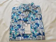 Robert Graham NEW MARSHFIELD Short Sleeve Sport Shirt SZ S $198
