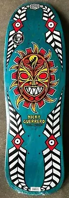 New Powell Peralta Nicky Guerrero Mask Skateboard Deck Teal Stain W/Rec