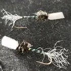 TROUT DRY FLY MIDGE SUSPENDED PUPA BLACK SIZE 20 CUSTOM TIED FRONTIER FLY CO