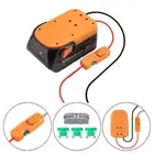 Power Wheels Adapter for Ridgid AEG 18V Battery Power Connector w/Fuse & Switch