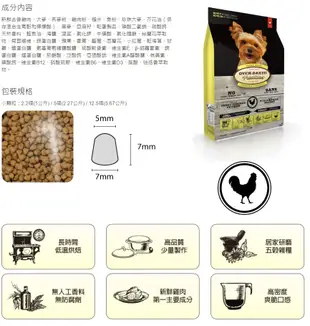 【李小貓之家】加拿大oven-baked《烘焙客-天然犬糧-小顆粒-1kg系列》優質天然糧/適合中小型犬/狗飼料