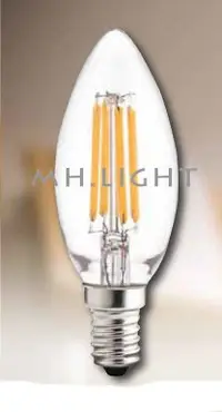 在飛比找Yahoo!奇摩拍賣優惠-雅室水晶燈飾-水晶燈專用LED蠟燭燈泡~E14 4W尖清全電