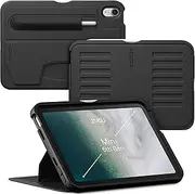 ZUGU CASE iPad Mini 7 (A17 Pro) & 2021 iPad Mini 6 (7th/6th Generation 2024/2021) Slim Protective Case, Wireless Pencil Charging, Convenient 7 Angle Magnetic Stand, Auto Sleep/Wake [ Black ]