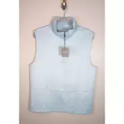Hickey Freeman Athleisure Activwear Performance Golf Vest 1/4 Zip Size M NWT