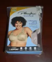 New Playtex 38DD Bra 18 Hour Wirefree Ultimate Lift and Support Warm Steel