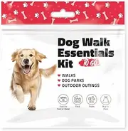 pH Advantage Pet Travel Essentials – Single Pack with Dog Treat, Food, Bowl & Poop Bag – Lightweight Grab-and-Go Kit for Walks, Parks, Car Rides & Everyday Use (Red)