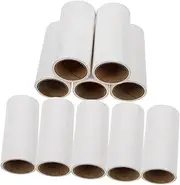 Toyvian 10pcs Lint Roller Refills Sticky for Pet Hair Removal Dust Cleaning Strips for Clothes Furniture Bedding Durable Adhesive Hair Remover for Cats Dogs