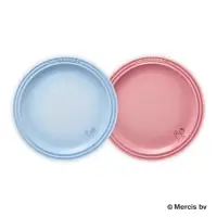 在飛比找momo購物網優惠-【Le Creuset】米飛兔系列 瓷器圓盤23cm? 2入