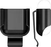 [Geekria] 2 Pack Earbuds Case Ultra-Light Belt Clip Pocket Holder, Compatible with Apple AirPods 2 True Wireless Earbuds, Charging Port Accessible (Black)