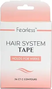 Fearless Tape Hair System Double Sided Tape | 36 Count C Countours (Week)