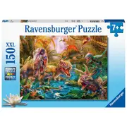 150pc Ravensburger T-Rex Attack Kids/Childrens Dinosaur Jigsaw Puzzle Set 7y+