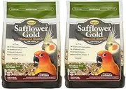 Higgins Safflower Gold Natural Food Mix for sittichen & Nymphensittiche, Pack of 2