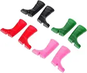 Generic Mini Rain Boots Rain Boots Fashion Rain Boots Mini Babies Dolls for Babies Fashion Dolls Dolls House Ornaments for Shoes Plastic