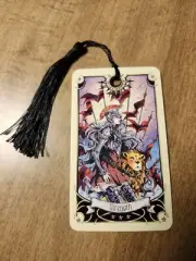 Strength- Manga Tarot Bookmark Oracle Card Art Deck Gift, Purified & Charged