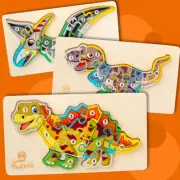 Wooden Animal Puzzles for Toddlers 1 2 3 Years Old Boys Girls Educational Toy