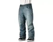 686 Men's Insulated Ski Snowboard Pants-Indigo Denim Thrash, XS