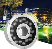 IP68 Waterproof Pool Lamp - 6-18W Submersible LED Lights, 12V/24V Landscape Spotlight, Fountain Decoration Underwater Lights (Color : Green, Size : 24v (9w))