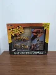 1/64 Ertl Construction Toy Video Gift Set John Deere Wheel Loader & Ford Backhoe