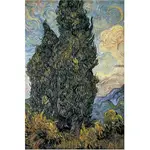 15-506 絕版迷你1500片日本進口拼圖 名畫 絲柏樹 糸杉 CYPRESSES VAN GOGH 梵谷