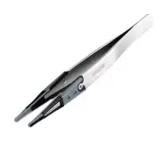 HOZAN ESD Tweezers Non-magnetic P-642-J 125mm Soft Chip Straight Type Japan
