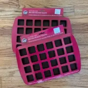 Wilton Silicone Mold Bite-Size Brownie Cake Squares - Set of 2 Molds / Pans
