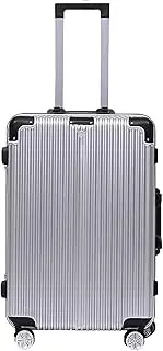 [IRYZE] Lightweight Suitcase Carry On Luggage Checked In Luggage Suitcase With Wheels Hard Case Luggage With Spinner Wheels Carry on Luggage, Silver, 22inch