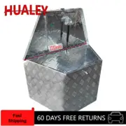2mm Checker Plate Aluminium Toolbox Tapered Draw Bar Heavy Duty With Keyed Lock