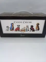 Roman Inc Canine Creche 7 Piece Dog Nativity Set Christmas Manger NEW Sealed