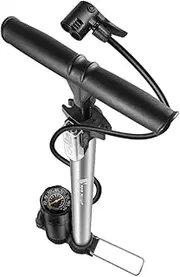 BESPORTBLE Bike Floor Pump with Pressure Gauge Foot Operated Tire Inflator Easy to Read Gauge Ergonomic Handle for Comfort