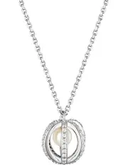 [Georgini] Majesty Freshwater Pearl And Cubic Zirconia Pendant in Silver