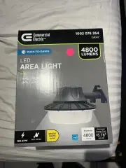 ​Commercial Electric DW9519GY-A 46-Watt Gray Outdoor Area Light, Dusk to Dawn