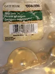 Gatehouse Window Replacement Metal Latch Sash Lock, Brass Finish 0046986