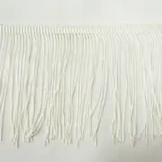 Perial Co 10 Yards Ivory Chainette Fringe Trim 5" for Decor, Costumes, and Dress