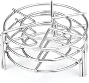 3PCS Steam Rack - Diameter 7inch Stainless Steel Tall Trivets Multi-Functional High-Low Foot Triangle Pot Holder Heat Pad Steamer Rack for Electric Pressure Cooker (7inch)