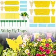 Strong Sticky Fly Traps for Indoor and Outdoor Plant Natural Safe Fly-.-