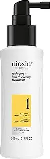 Nioxin Scalp + Hair Thickening System 1 Leave on Treatment | For Natural or Untreated Hair with Light Thinning | 3.4 Fl oz.