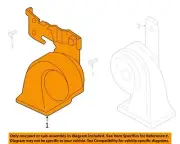 MAZDA OEM 20-23 CX-30 Electrical Horn-High Note Horn DFR56678YD (for: Mazda)