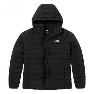 【The North Face】TNF 防潑水羽絨外套 M BELLEVIEW STRETCH DOWN HOODIE APFQ 男款 黑(NF0A7W7PJK3)