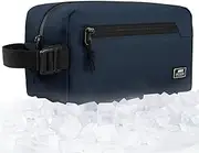 MIER Freezable Snack Bags Small Frozen Mini Cooler Lunch Bag Freezer Insulated Pouch for Adults Work Travel On-the-go,Dark Blue