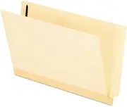 Laminated Spine End Tab Folder with 1 Fastener, 11 pt Manila, Legal, 50/Box