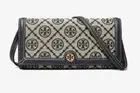 NWT TORY BURCH T Monogram Jacquard Wallet Crossbody Bag 135846