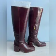Vince Camuto Sangeti Snip-Toe Block-Heel Knee-High Boots Size 6.5