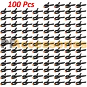 100 Pcs 2.7" inch Mini Plastic Spring Clamps Tips Tool Clip 1" Jaw Opening
