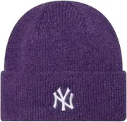 New Era ERA York Yankees MLB Baseball Wide Cuff Beanie Size OSFM, 510 - MED Purple, One Size, 510 - MED Purple, One Size