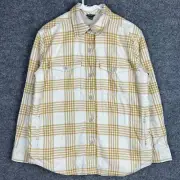 NEW $99 Eddie Bauer Women's Flannel Sherpa Lined Shirt Jacket Plaid Size M
