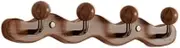 Wall-Mounted Coat Rack, Wall Mounted Coat Rack Solid Wood Brown Multiple Sizes(S)