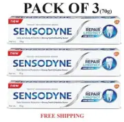 70g Sensodyne Repair & Protect Deep Repair Toothpaste Whitening Novamin x 3 Tube